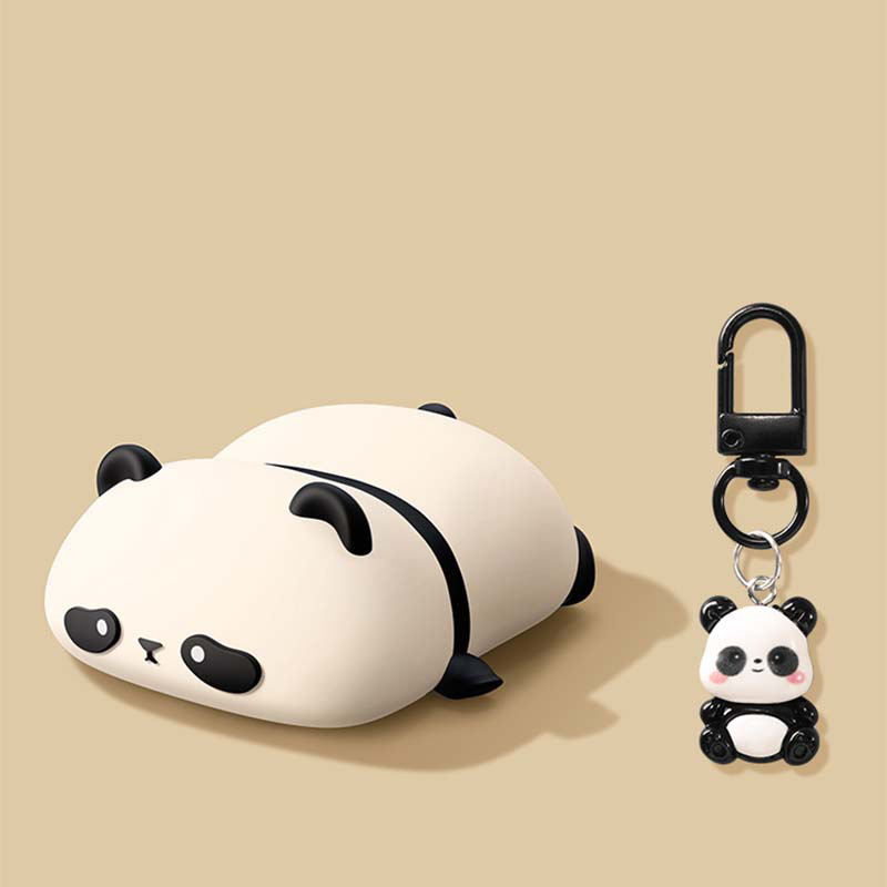 Earbuds Charging Case - Cute Lying Panda Headphone Case for