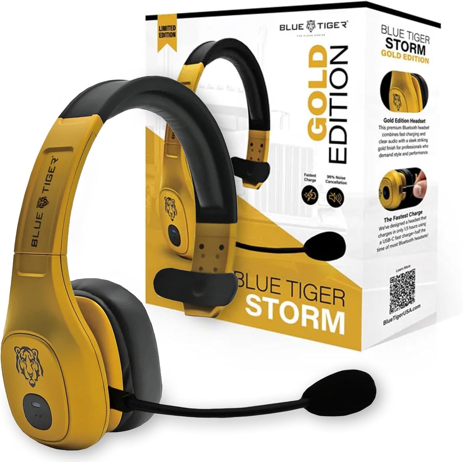 Usb C Earphone - Premium Trucker Bluetooth Headset with Mic,