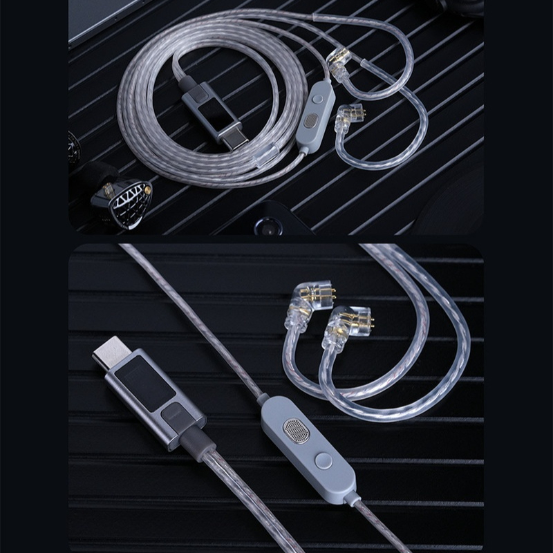 Wired Earphone Mic - KZ Earphone Upgrade Cable M2 Silver