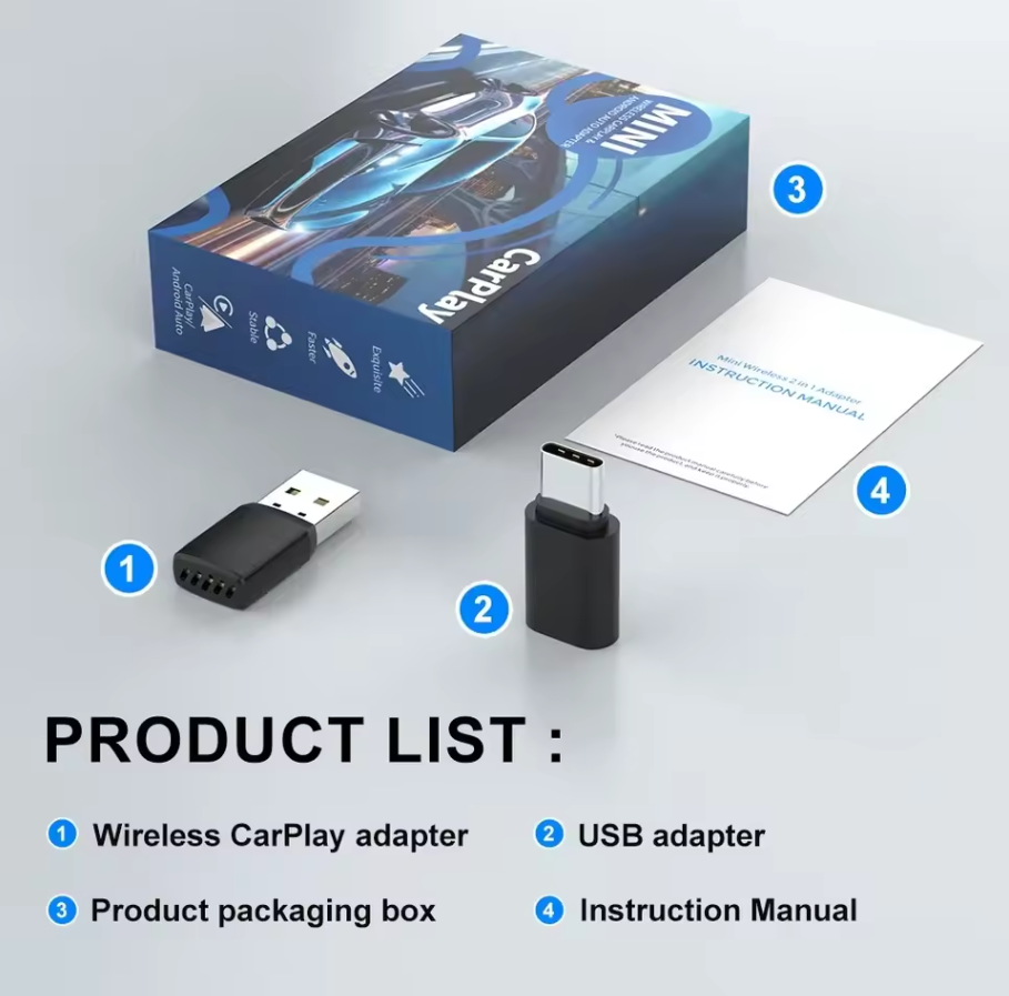 Smart Wireless CarPlay Android - Bluetooth Adapter Receiver incelemesi ve fiyatı