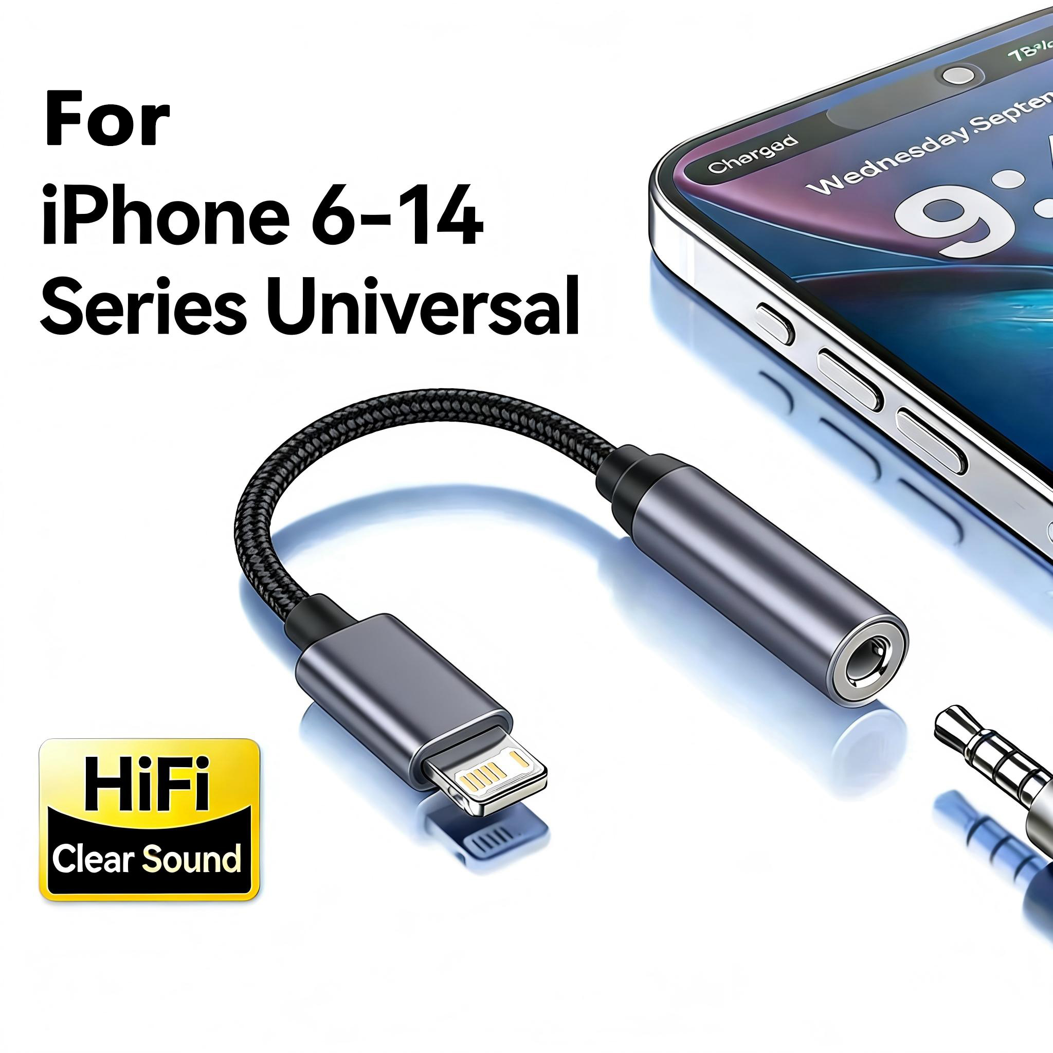 8 Pin to 3.5mm Jack AUX Cable  - Earphone Splitter Jack incelemesi ve fiyatı