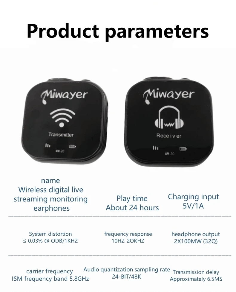 Miwayer WM-20 5.8G Wireless In - In Ear Monitor Iem incelemesi ve fiyatı