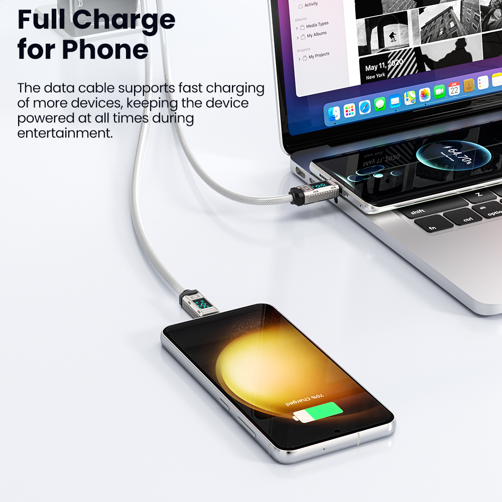 Toocki PD 66W USB C Cable 6A D - Usb C Earphone incelemesi ve fiyatı