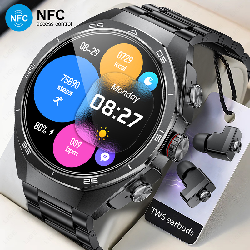 TWS Music Watches Earbuds Smar - Earbuds Charging Case incelemesi ve fiyatı