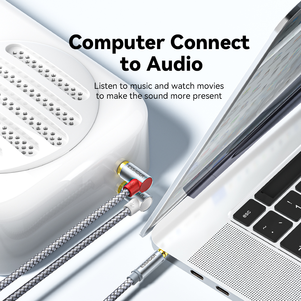 Essager 90 ° Angle RCA Audio S - Audio Splitter Y incelemesi ve fiyatı