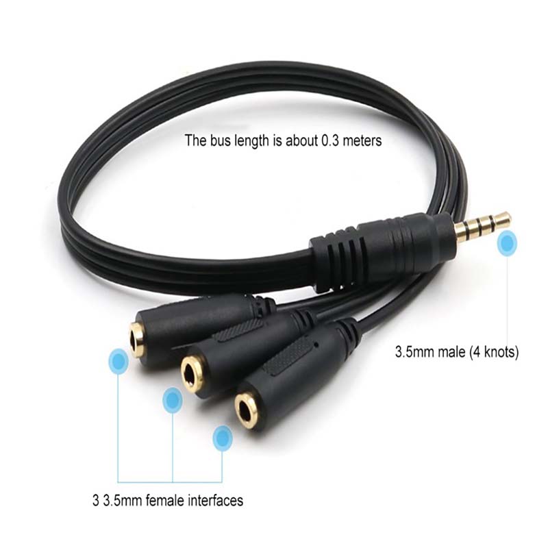 【C】3.5mm 3-Way Port Aux Audio  - Earphone Splitter Jack incelemesi ve fiyatı