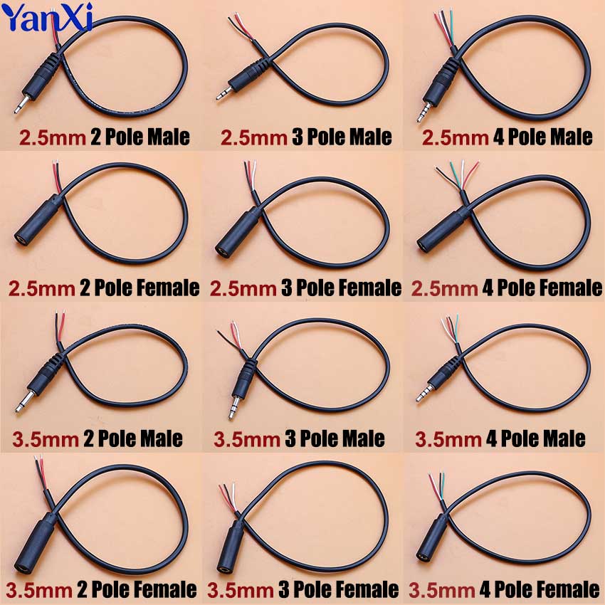 1pcs 2.5mm 3.5mm Mono Stereo A - Audiophile Headphone Wired incelemesi ve fiyatı