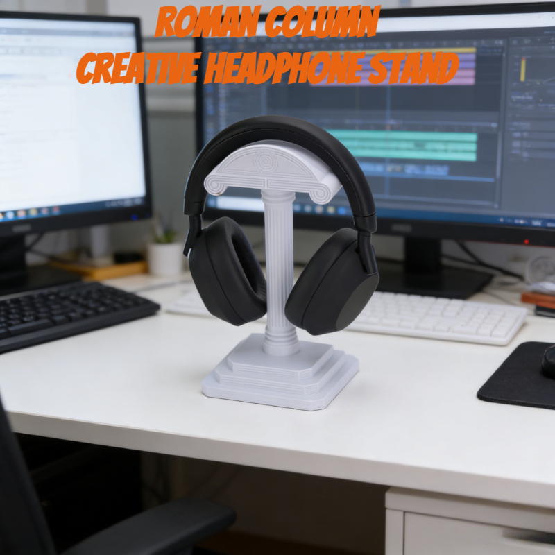 Greek Column Headphone Stand 3 - Headphone Stand Desk incelemesi ve fiyatı