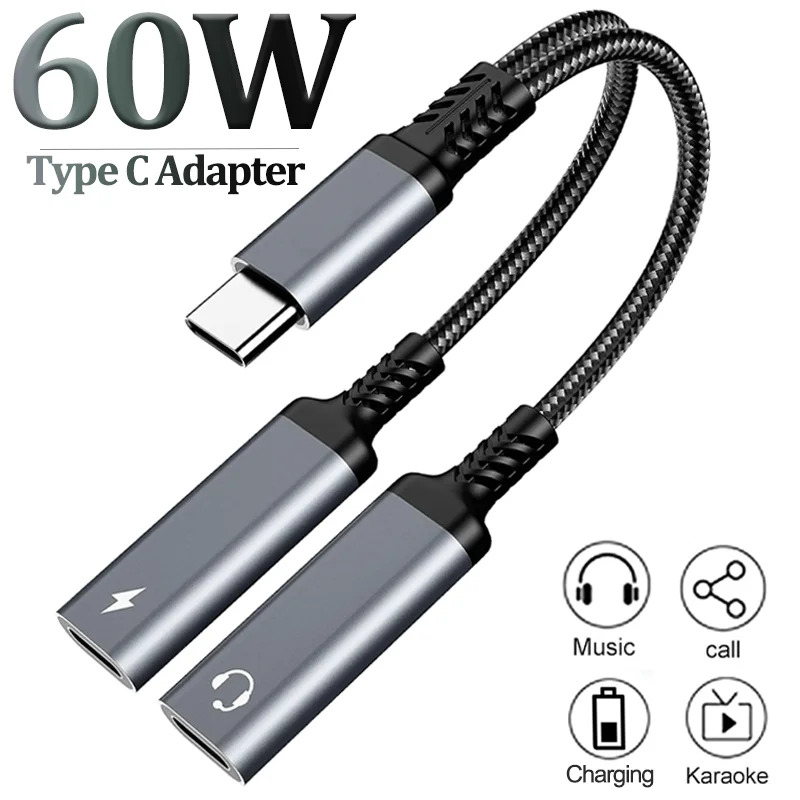 OTG 2 IN 1 USB C Splitter to D - Earphone Splitter Jack incelemesi ve fiyatı