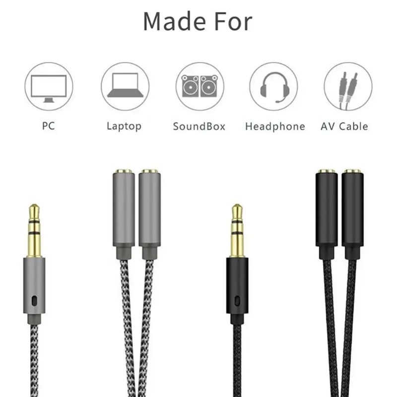 Headset Adapter Headphone Mic  - Audio Splitter Y incelemesi ve fiyatı