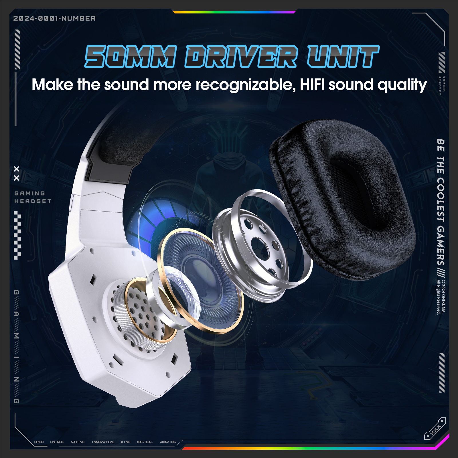 ONIKUMA 2.4GHz Wireless Gaming - Gaming Headset Rgb incelemesi ve fiyatı