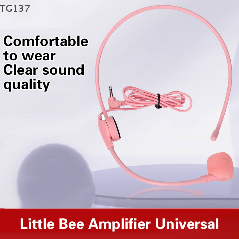 1Pcs 3.5MM Pink Headworn Wired - Wired Earphone Mic incelemesi ve fiyatı