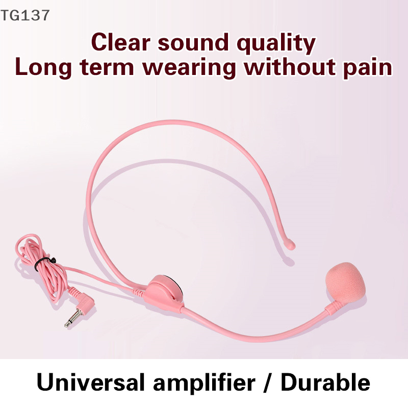 1Pcs 3.5MM Pink Headworn Wired - Wired Earphone Mic incelemesi ve fiyatı
