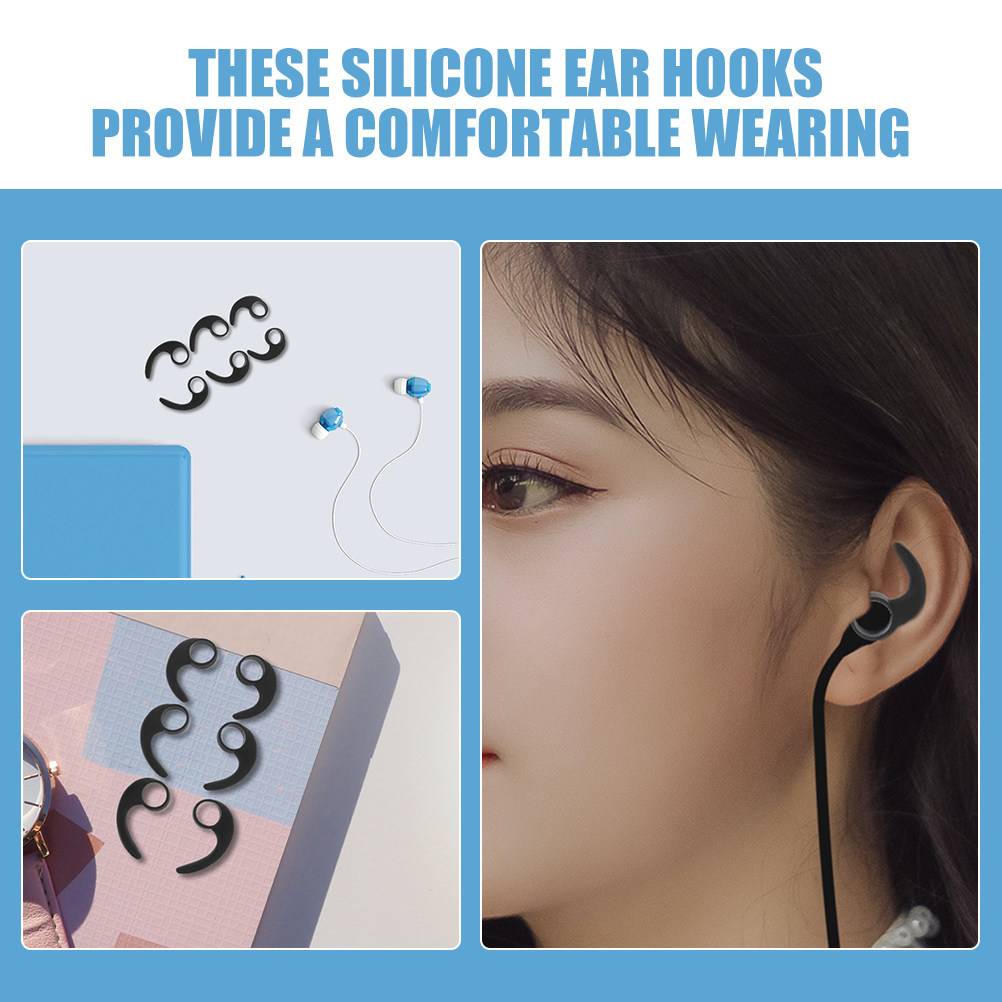 12Pcs Ear Hooks Silicone Sport - Silicone Ear Tip Replacement incelemesi ve fiyatı