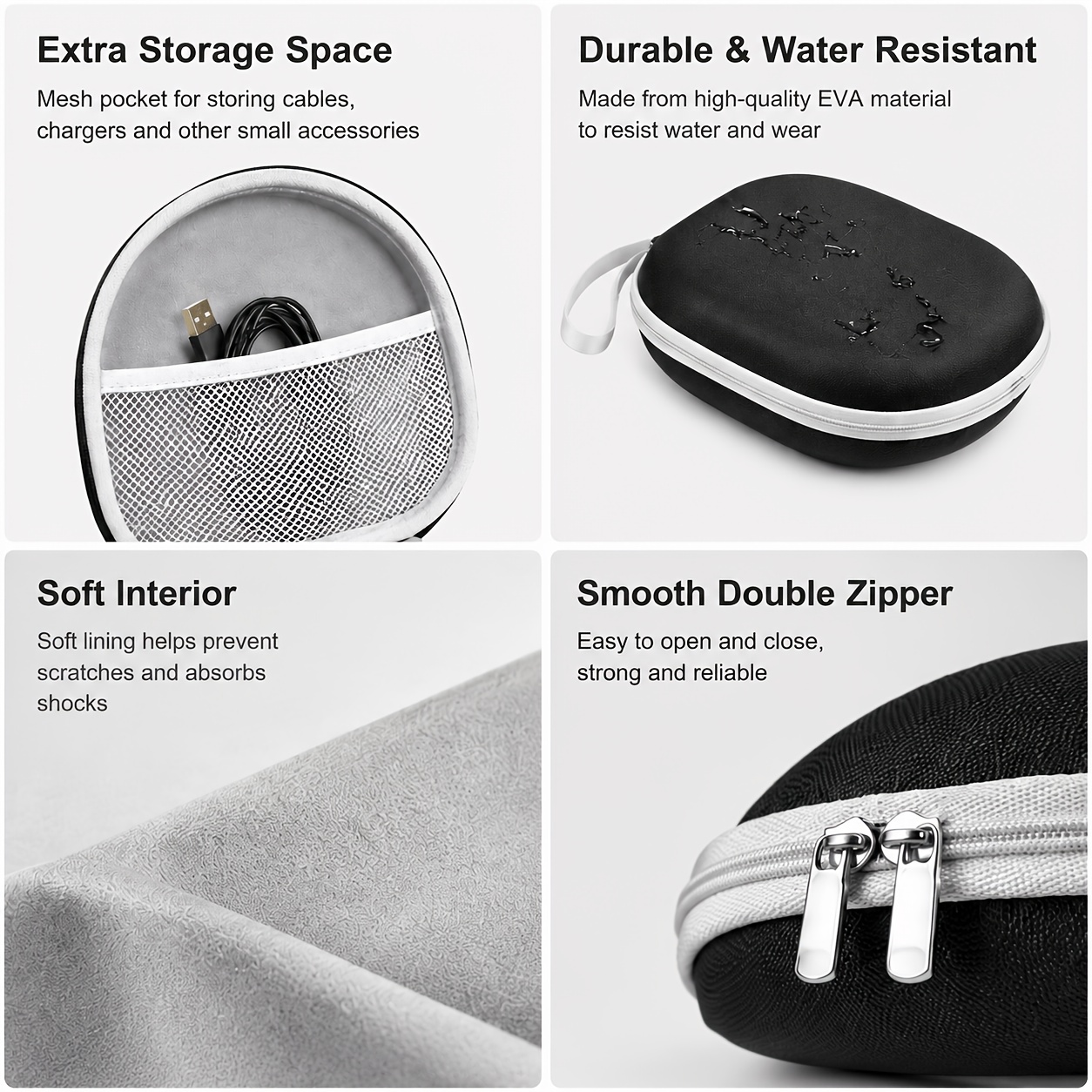 Portable Headphone Storage Cas - Headphone Case Hard incelemesi ve fiyatı