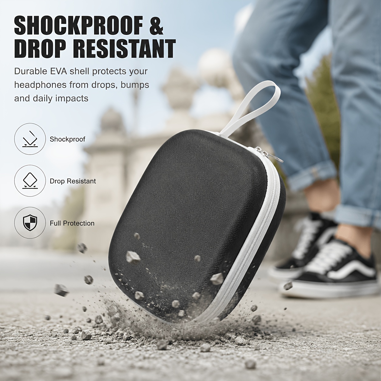 Portable Headphone Storage Cas - Headphone Case Hard incelemesi ve fiyatı