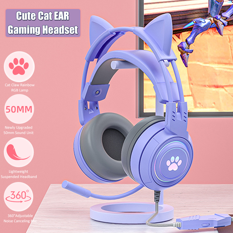 Cute Cat Ear Gaming Headphones - Gaming Headset Rgb incelemesi ve fiyatı