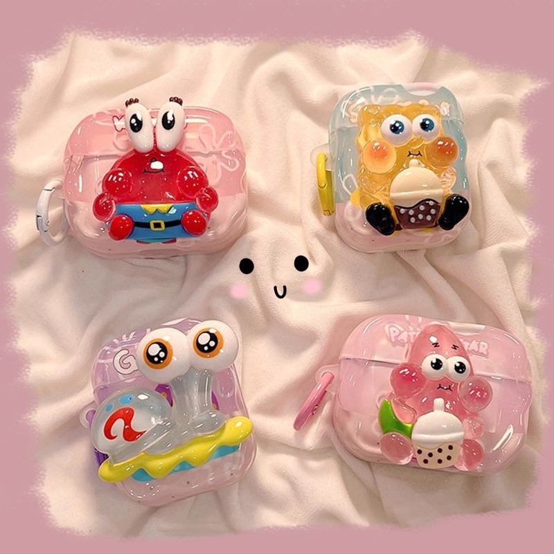 Cute SpongeBob 3D Protective C - Earbuds Charging Case incelemesi ve fiyatı