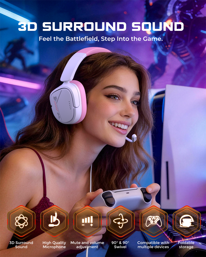NUBWO HG04L Gaming Headset for - Gaming Headset Rgb incelemesi ve fiyatı